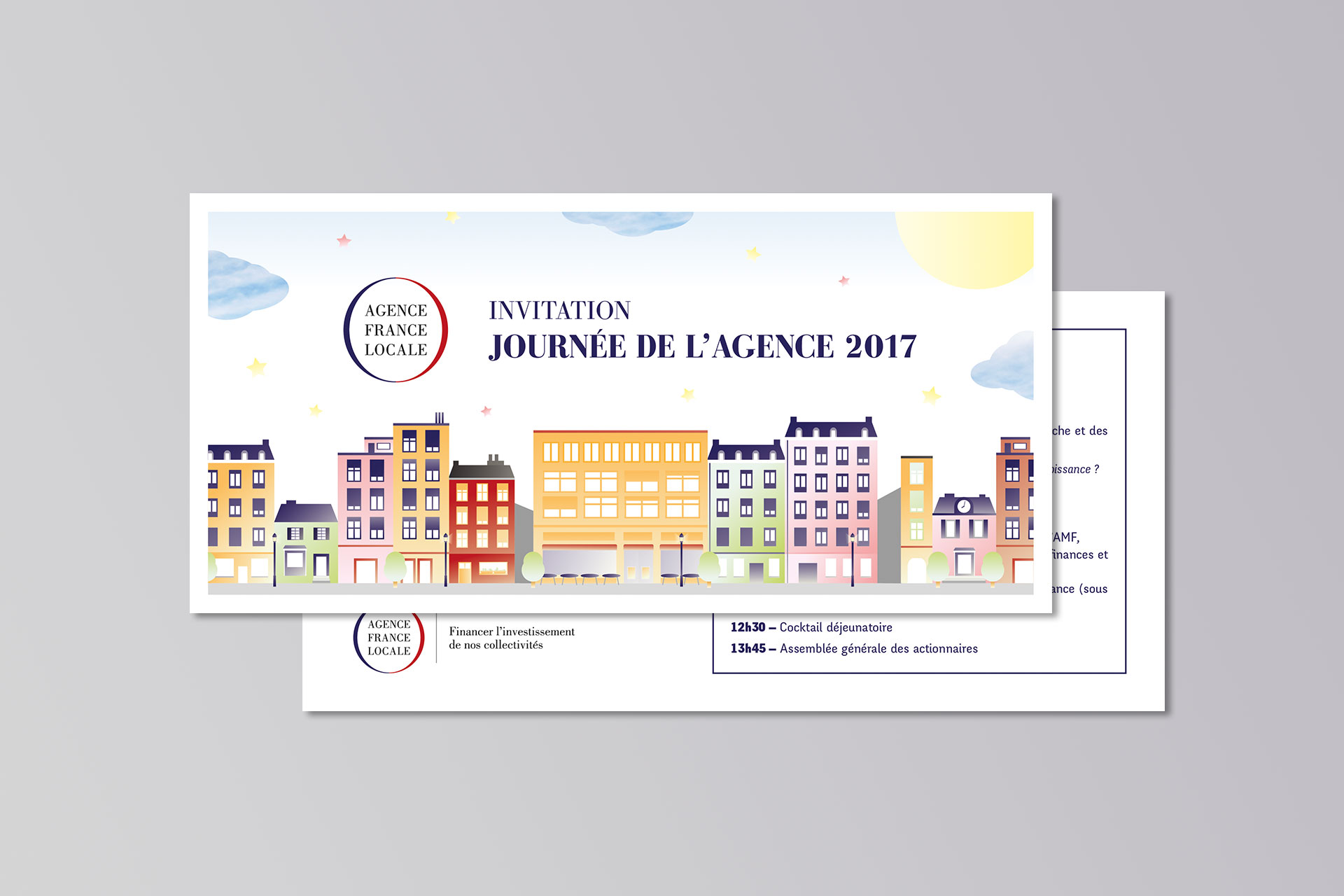 identité et illustrations pour l'Agence France Locale